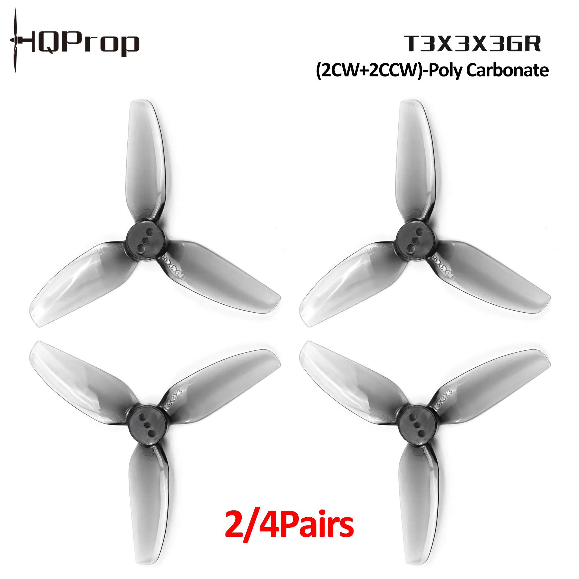 2/4 coppie di eliche HQProp T3 - Drone Gimbal Controller recensione e prezzo